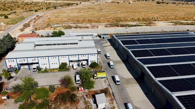 Gaziantep 2. Organize Sanayi Bölgesi’ndeki tesisimizin havadan görünümü